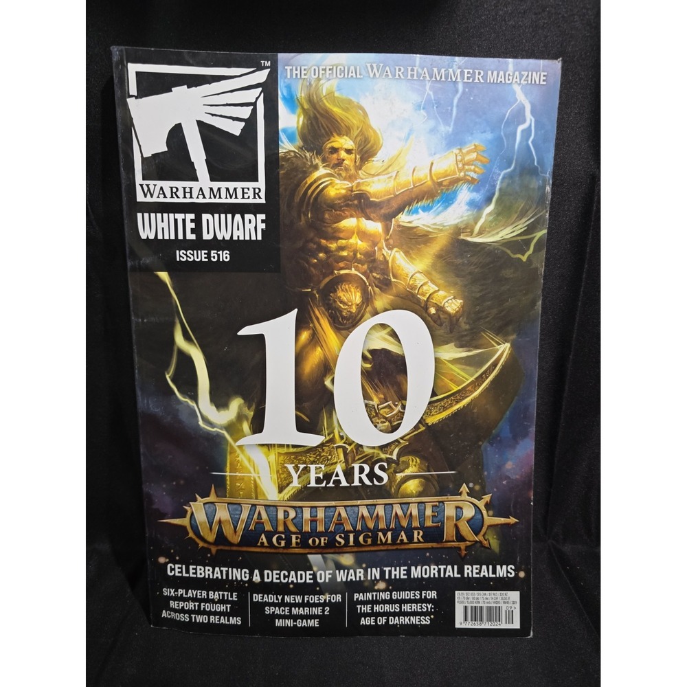 White Dwarf Magazine Issue 516 Warhammer 40K Fantasy Sep 2025 (Read description)